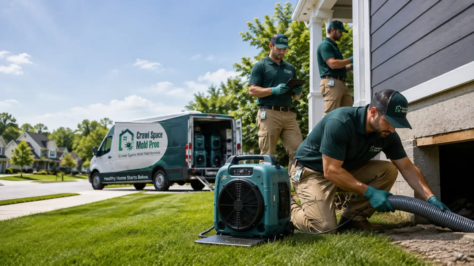 Crawl Space Mold Removal in Columbus City, IA